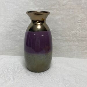 Purple Green Ceramic Vase Art Pottery Decorative Home Decor‎ Flower Vase